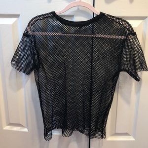 Fishnet Short Sleeve Top